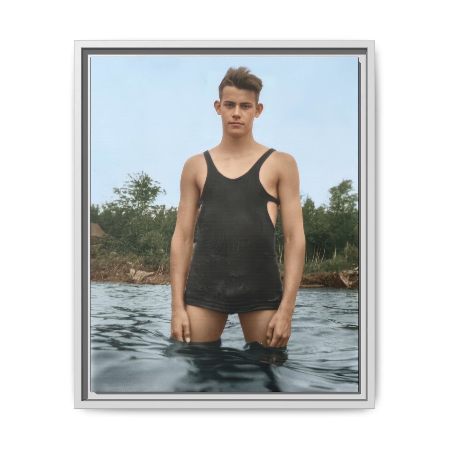 nager 019 | Framed Vintage Photo - Matte Canvas