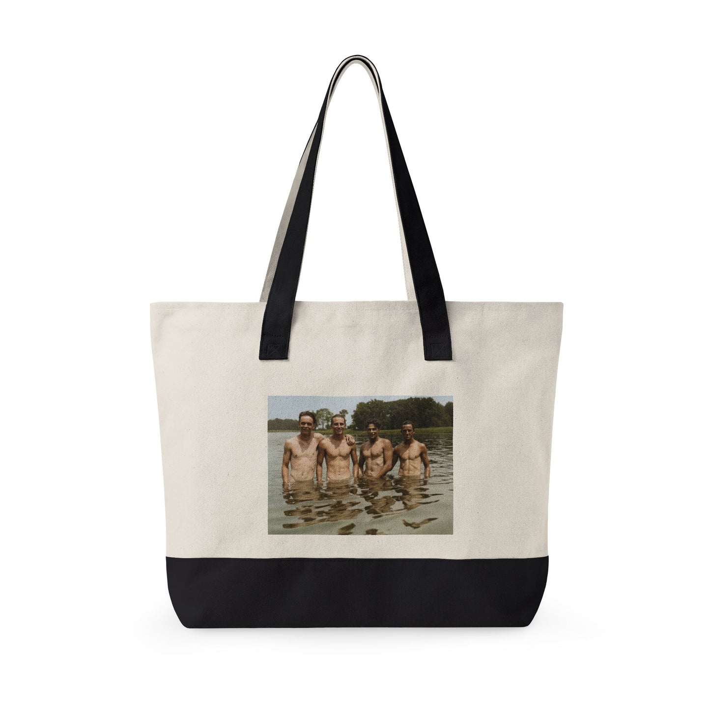 Beach Day Zippered Canvas Tote | Nager 001