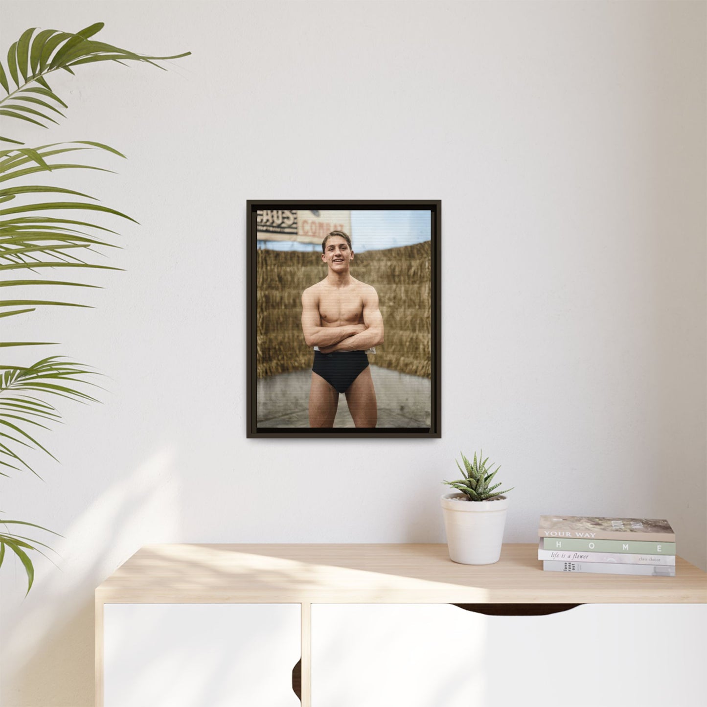 athlétisme 047 | Framed Vintage Photo - Matte Canvas
