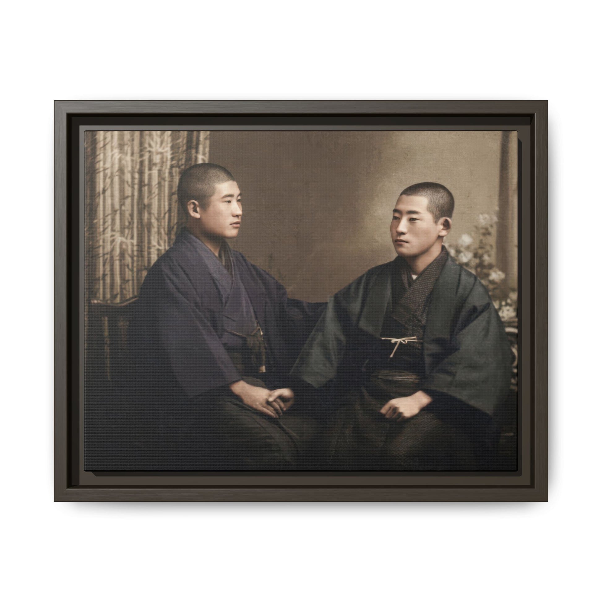 archival japanese vintage photograph canvas wall art ephemera of us