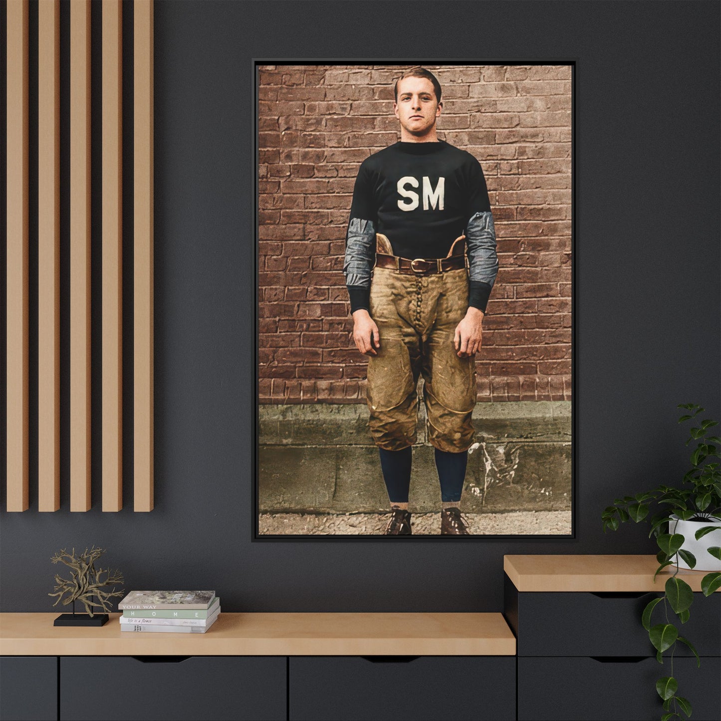 athlétisme 040 | Framed Vintage Photo - Matte Canvas
