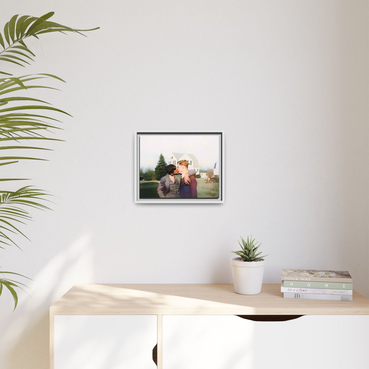 paire 005 | Framed Vintage Photo - Matte Canvas