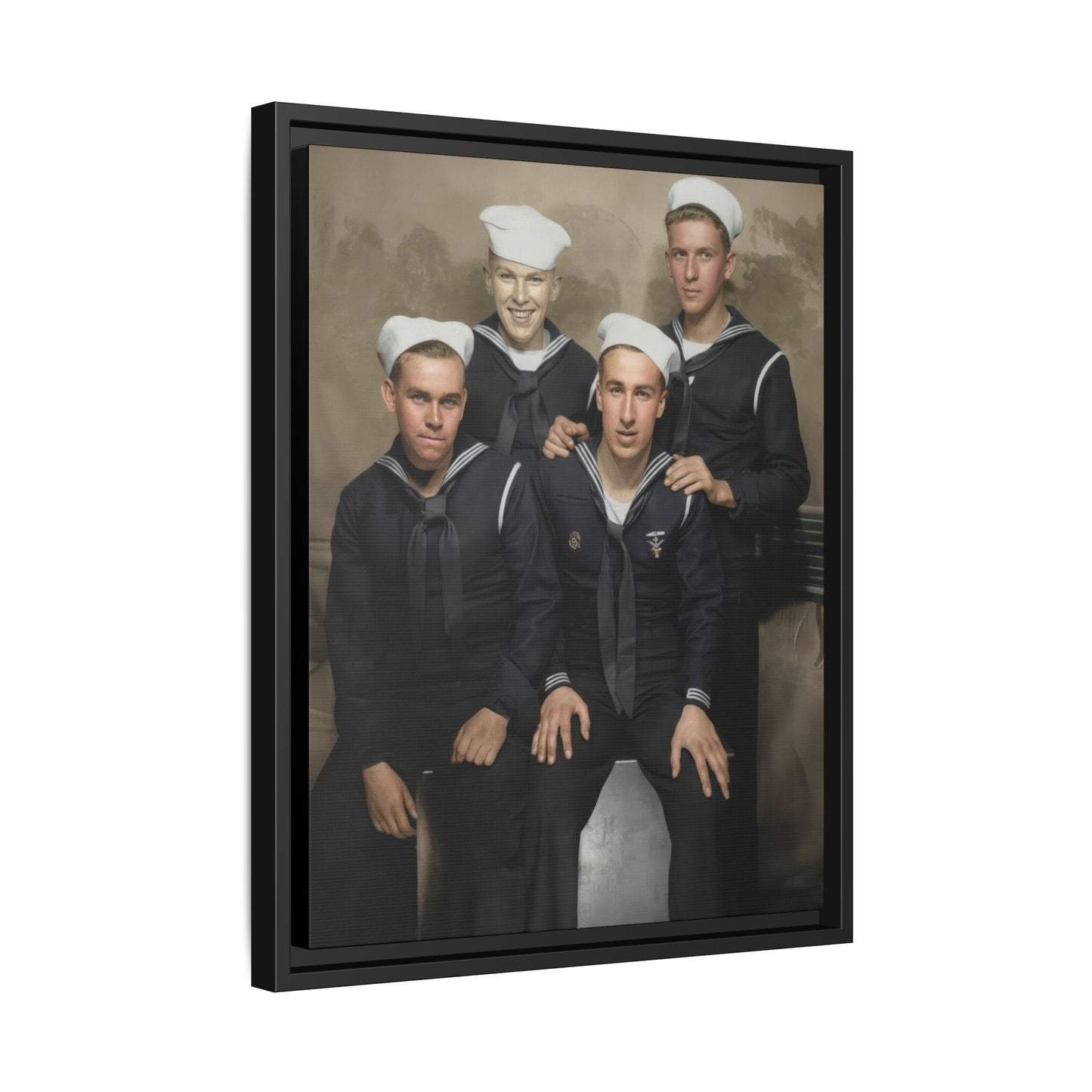hommes 011 | Framed Vintage Photo - Matte Canvas