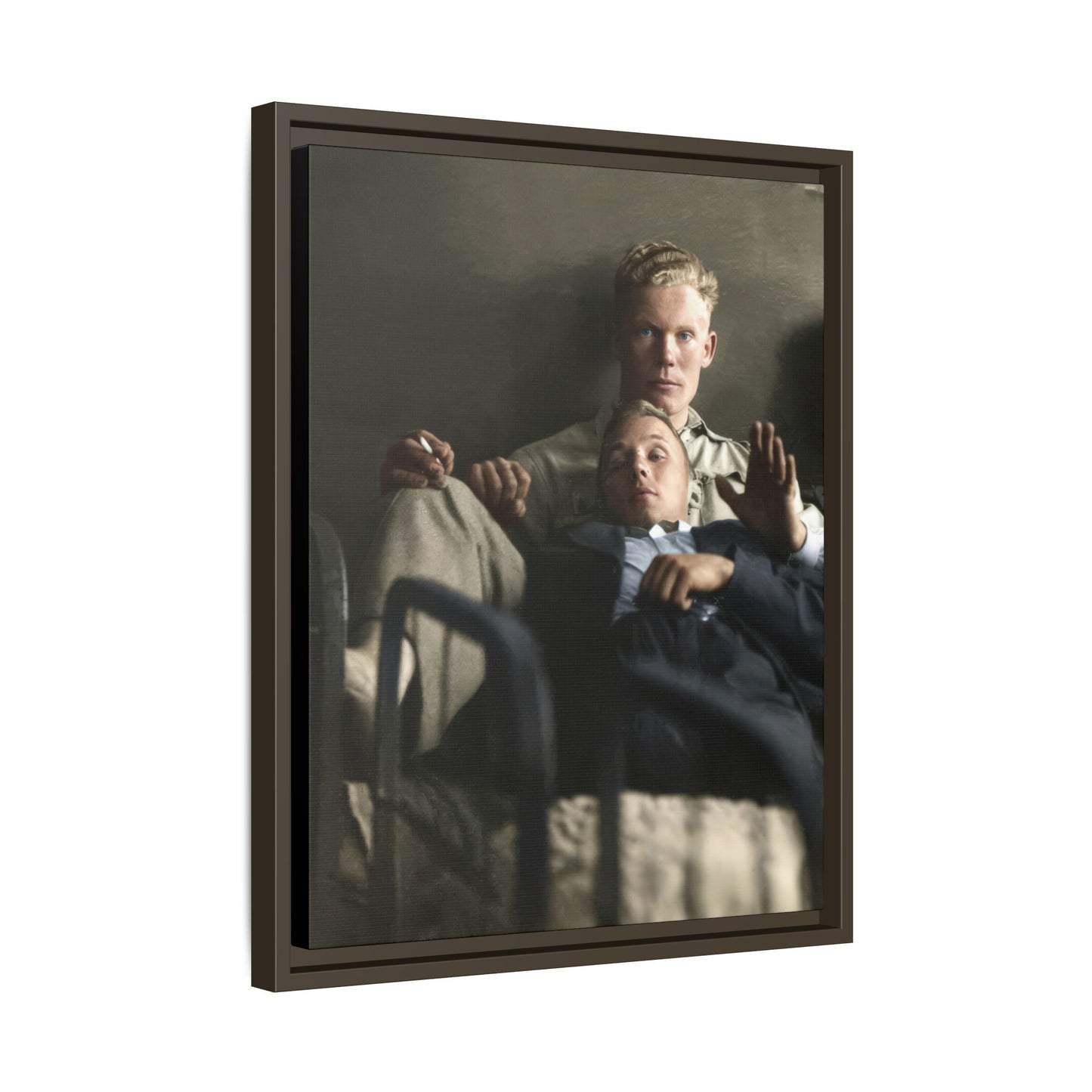 paire 046 | Framed Vintage Photo - Matte Canvas
