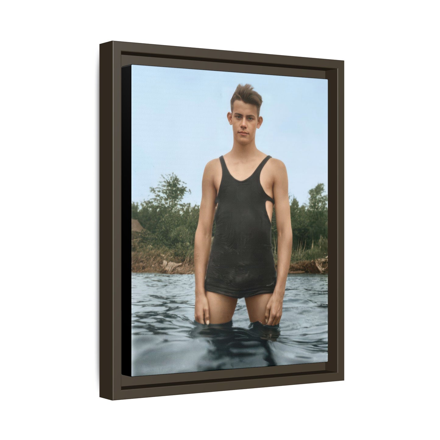 nager 019 | Framed Vintage Photo - Matte Canvas