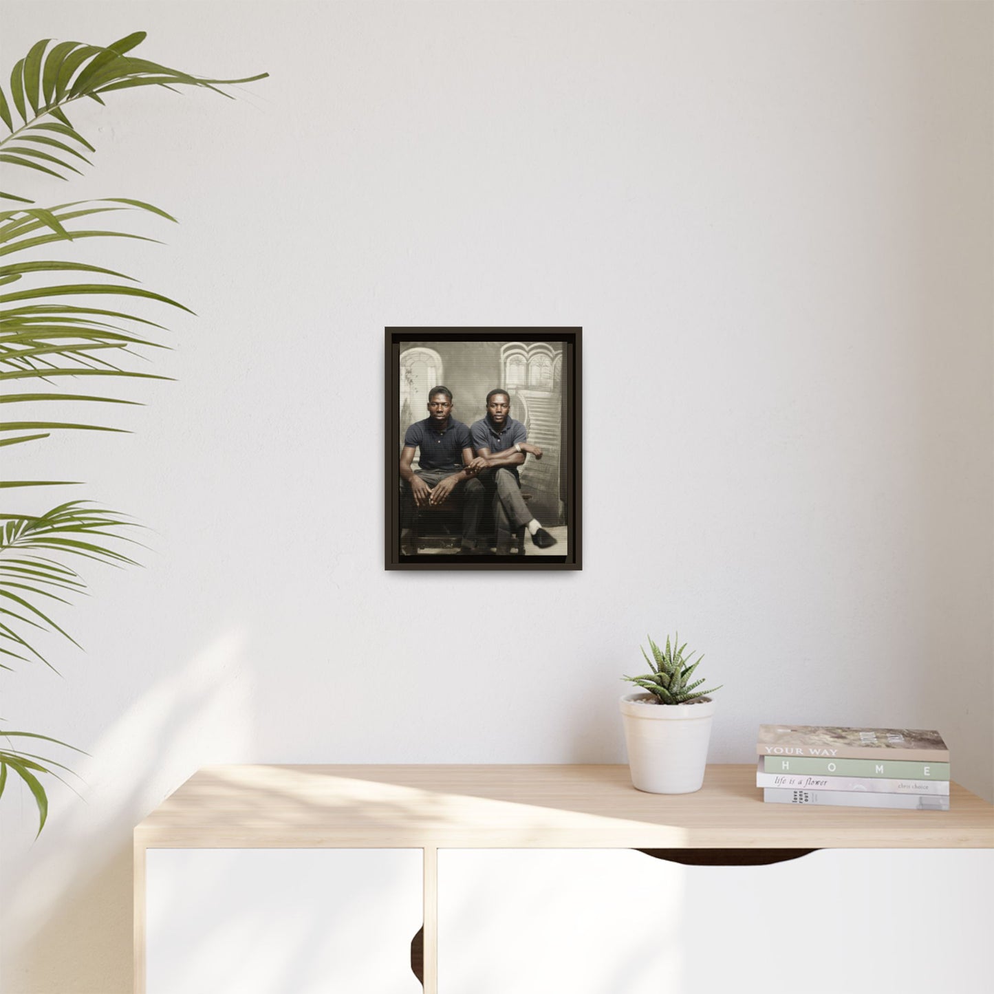 paire 044 | Framed Vintage Photo - Matte Canvas