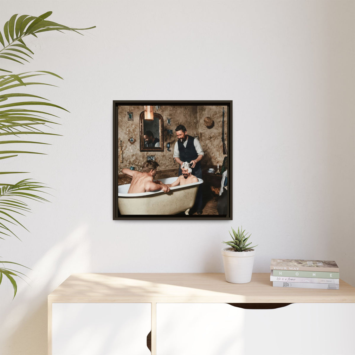 hommes 031 | Framed Vintage Photo - Matte Canvas2