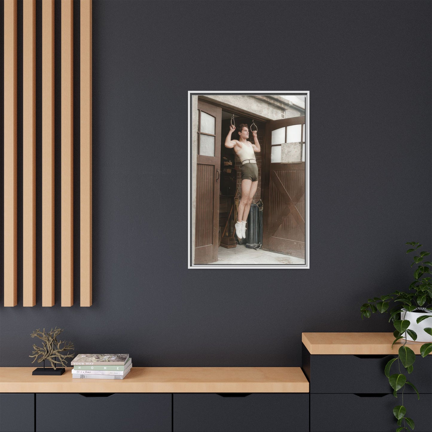 athlétisme 031 | Framed Vintage Photo - Matte Canvas