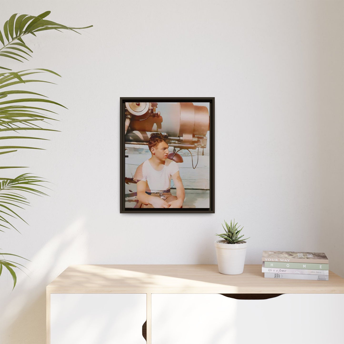 celibataire 026 | Framed Vintage Photo - Matte Canvas