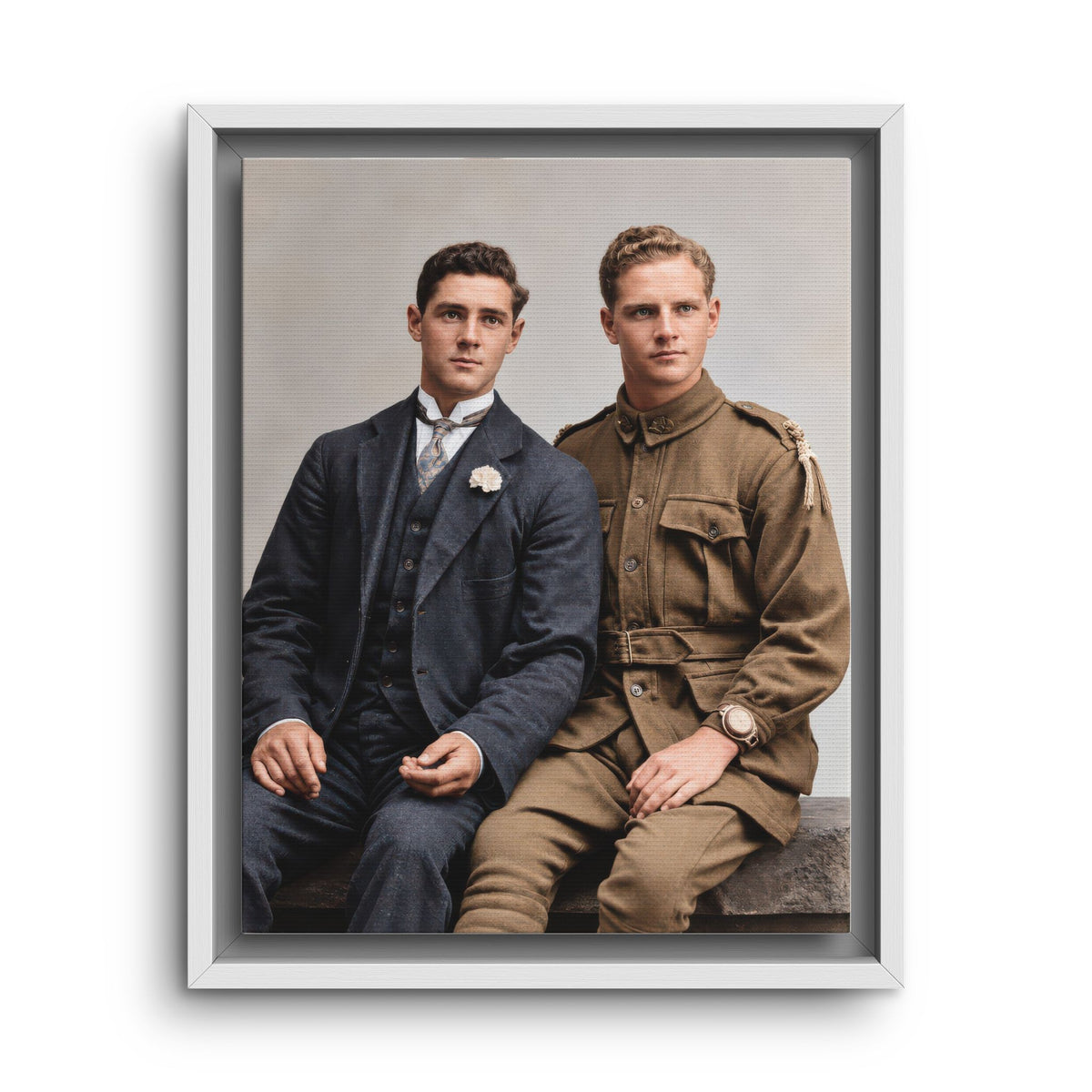 paire 169 | Framed Vintage Photo - Matte Canvas