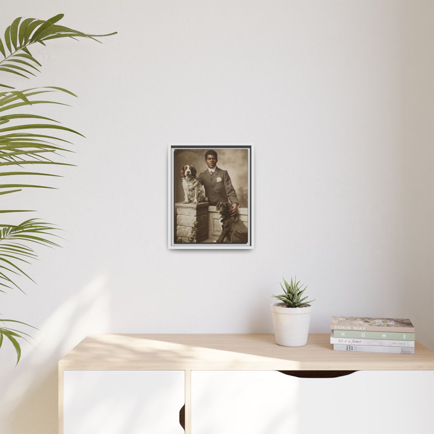 celibataire 009 | Framed Vintage Photo - Matte Canvas