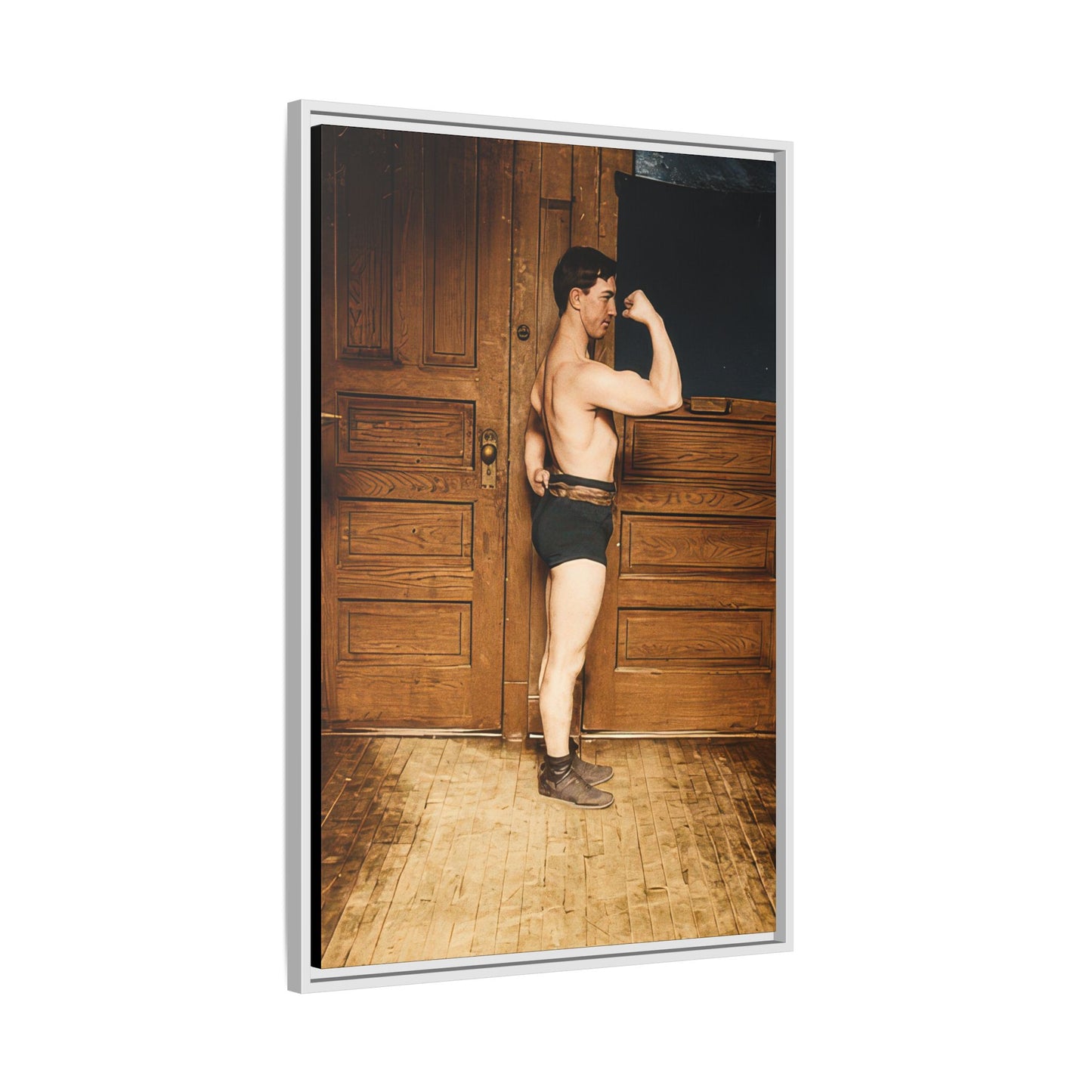 athlétisme 023 | Framed Vintage Photo - Matte Canvas