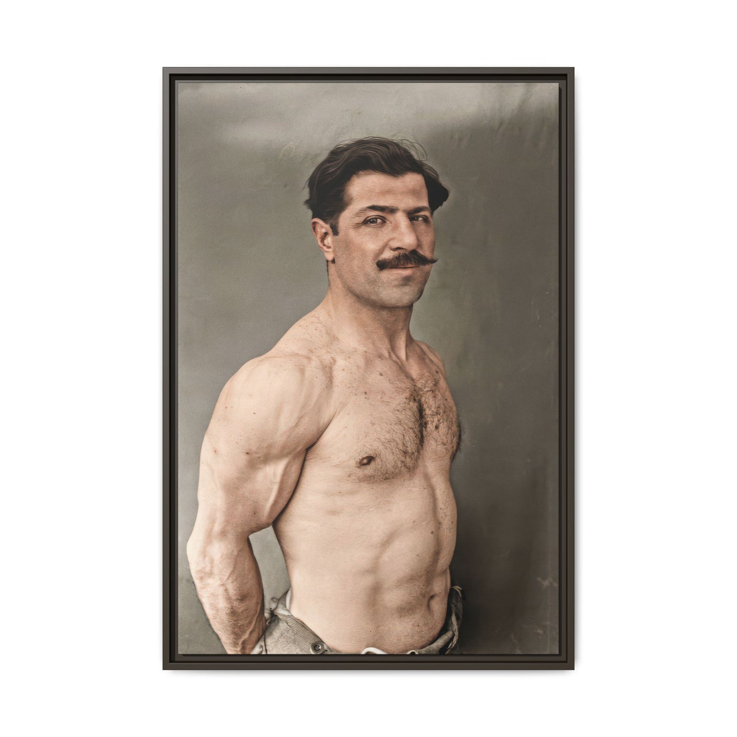 athlétisme 024 | Framed Vintage Photo - Matte Canvas