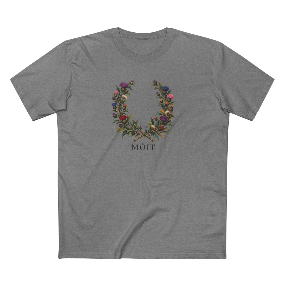 Scottish Thistle Mòit Pride T-Shirt | LGBTQ+ Gaelic Botanical Tee