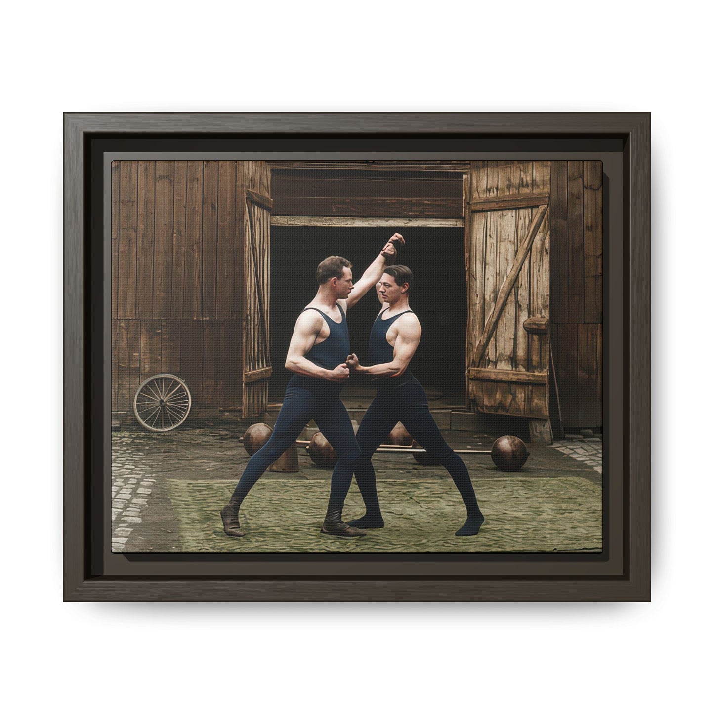 athlétisme 036 | Framed Vintage Photo - Matte Canvas