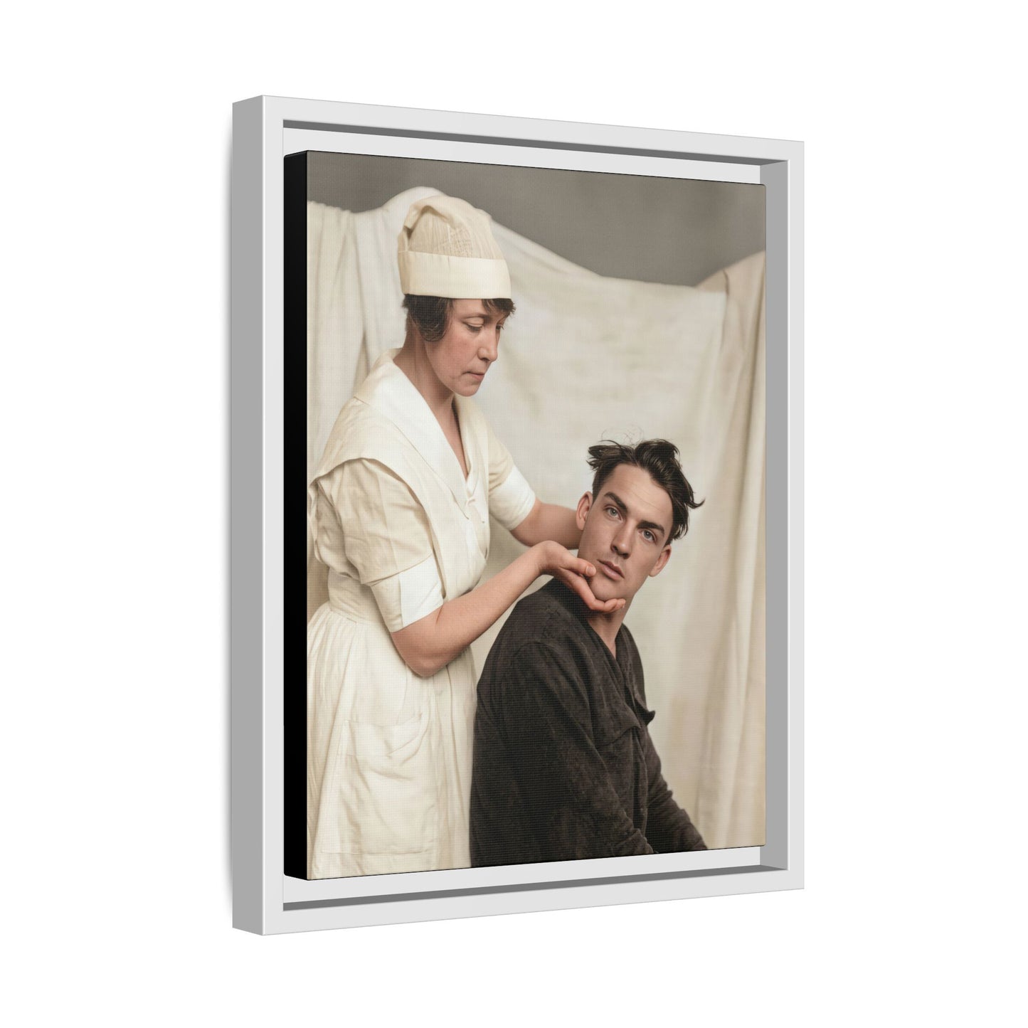 celibataire 021 | Framed Vintage Photo - Matte Canvas