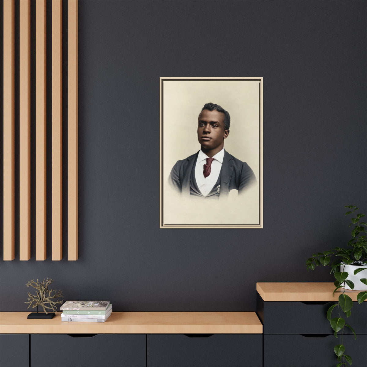 celibataire 027 | Framed Vintage Photo - Matte Canvas