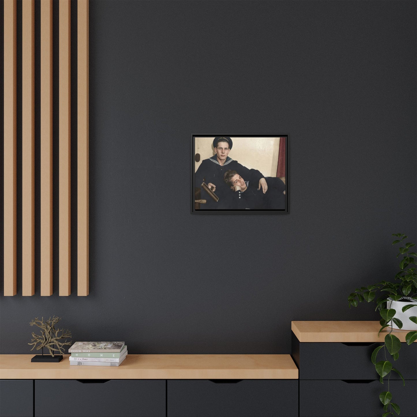 paire 010 | Framed Vintage Photo - Matte Canvas