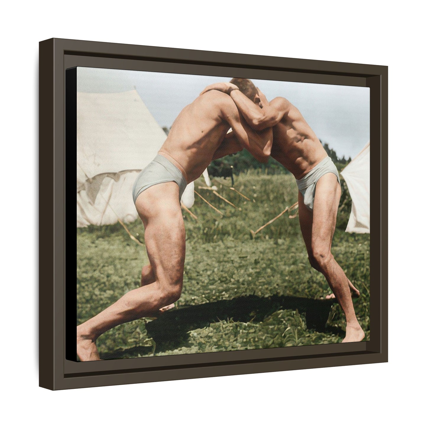 athlétisme 019 | Framed Vintage Photo - Matte Canvas