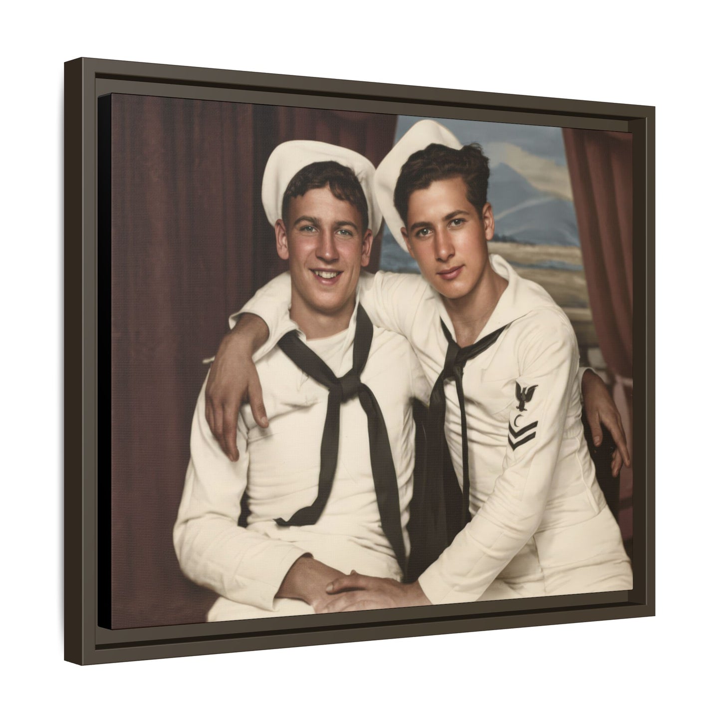 paire 050 | Framed Vintage Photo - Matte Canvas