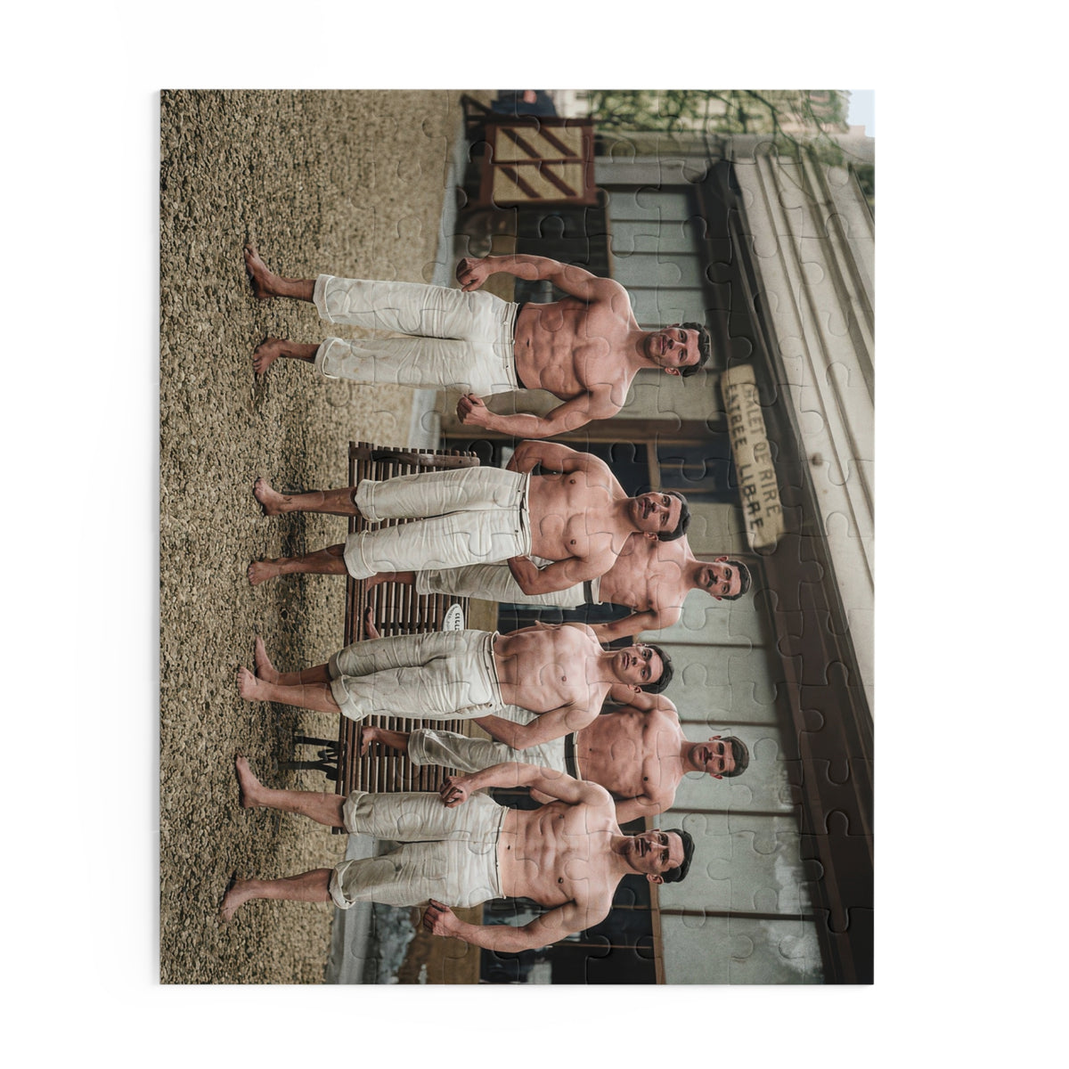 Vintage French Naval Athletes Jigsaw Puzzle | LGBTQ+ Heritage | athlétisme 044