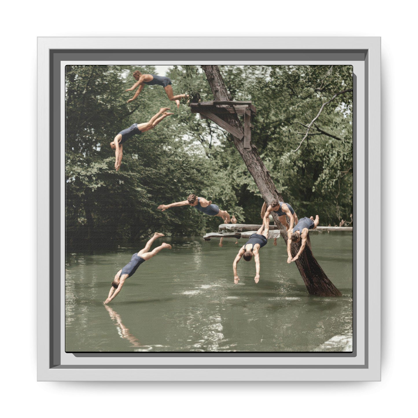 nager 005 | Framed Vintage Photo - Matte Canvas