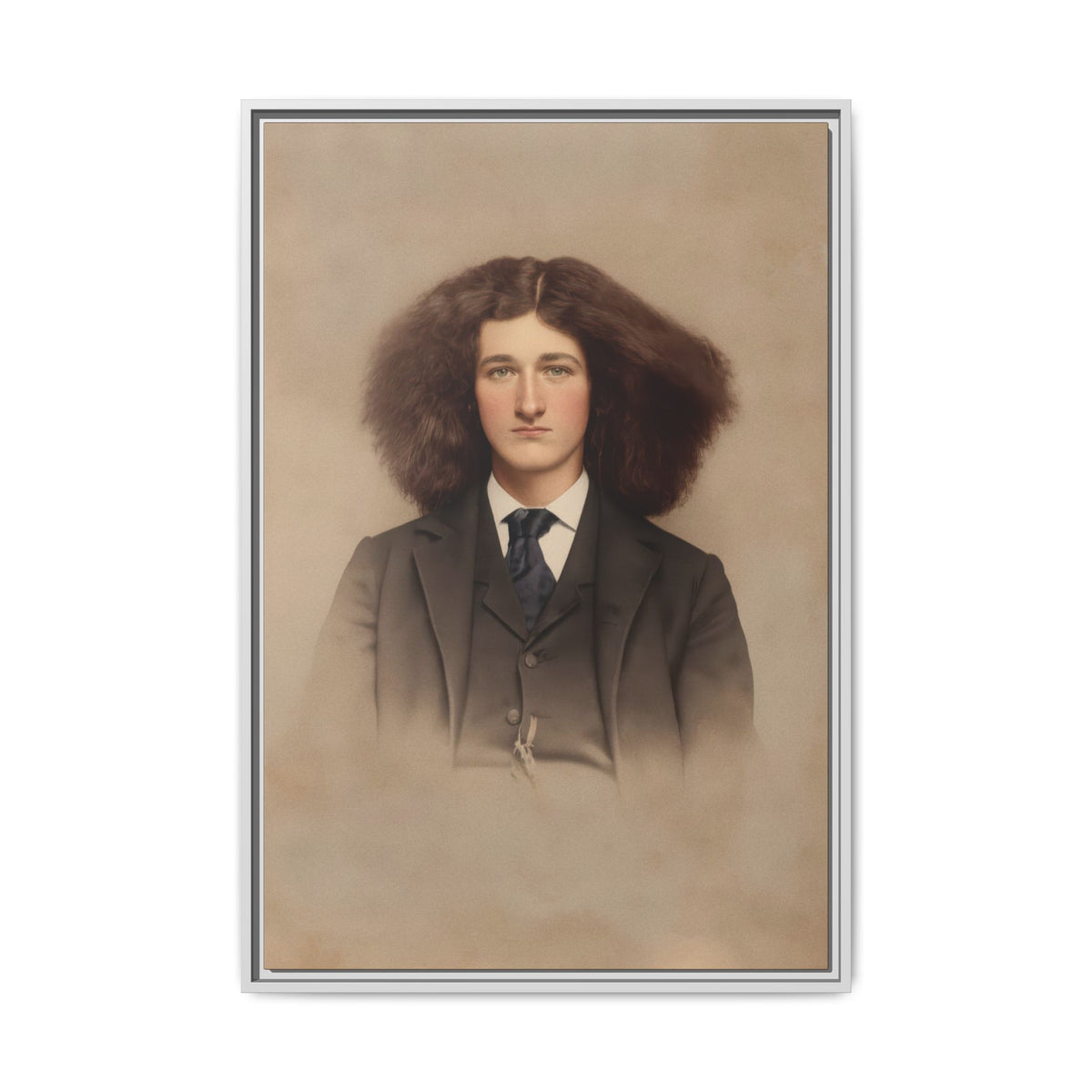 celibataire 033 | Framed Vintage Photo - Matte Canvas