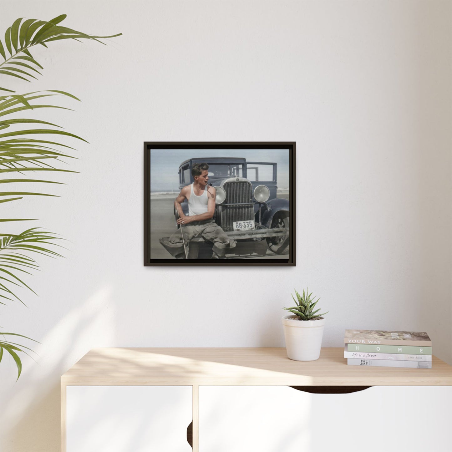 celibataire 008 | Framed Vintage Photo - Matte Canvas