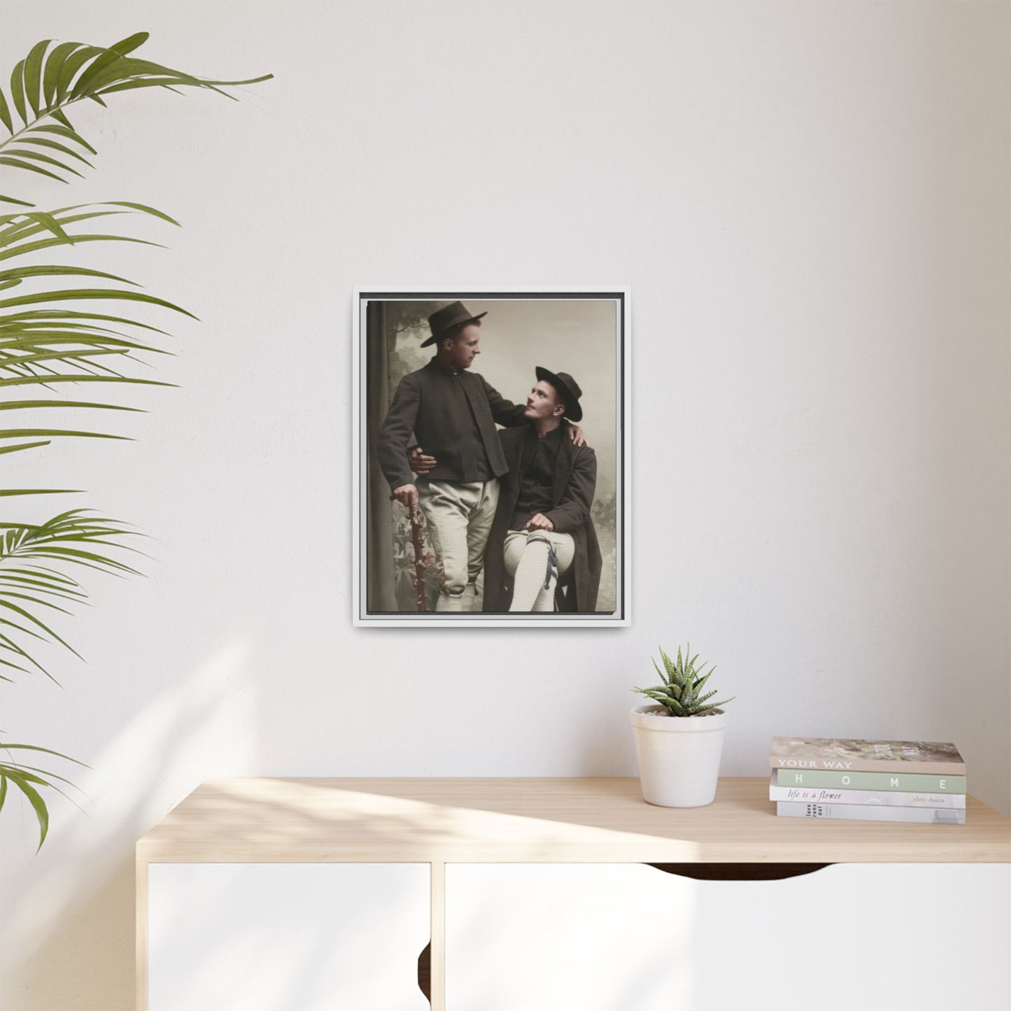 paire 092 | Framed Vintage Photo - Matte Canvas