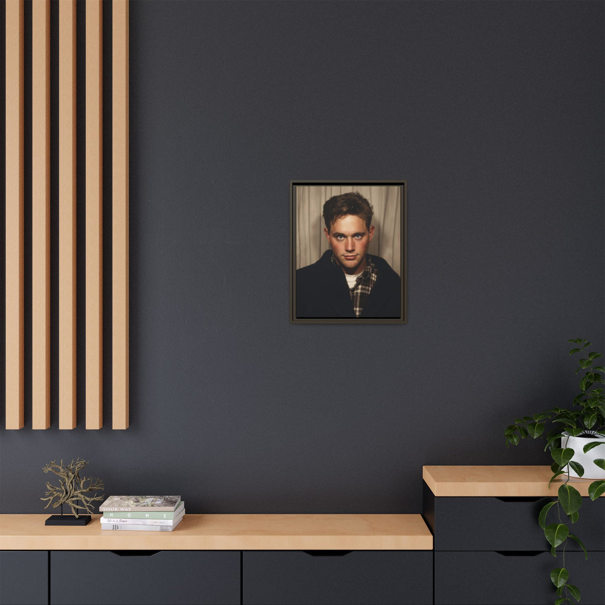 celibataire 001 | Framed Vintage Photo - Matte Canvas