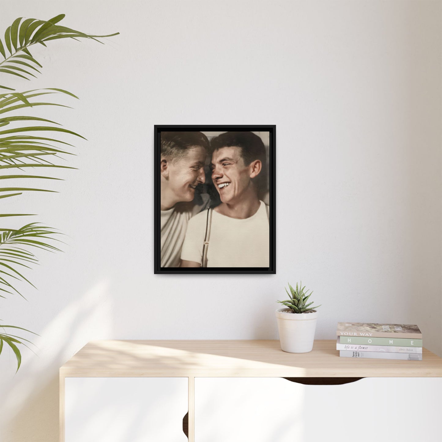paire 067 | Framed Vintage Photo - Matte Canvas