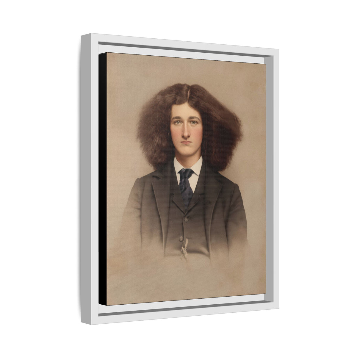 celibataire 033 | Framed Vintage Photo - Matte Canvas
