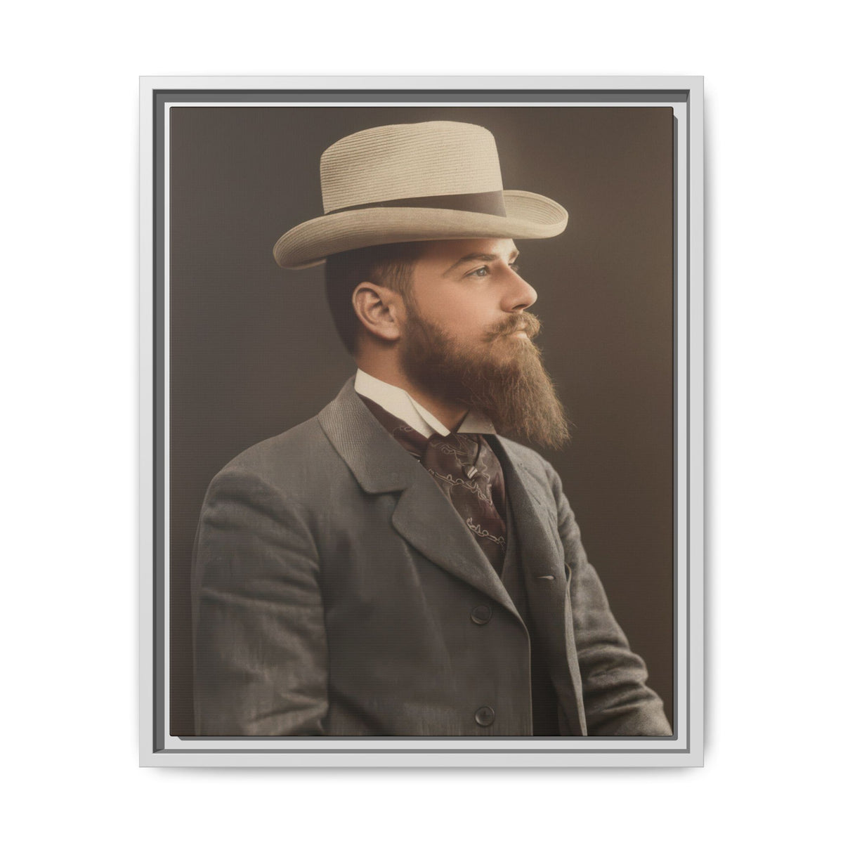 celibataire 014 | Framed Vintage Photo - Matte Canvas