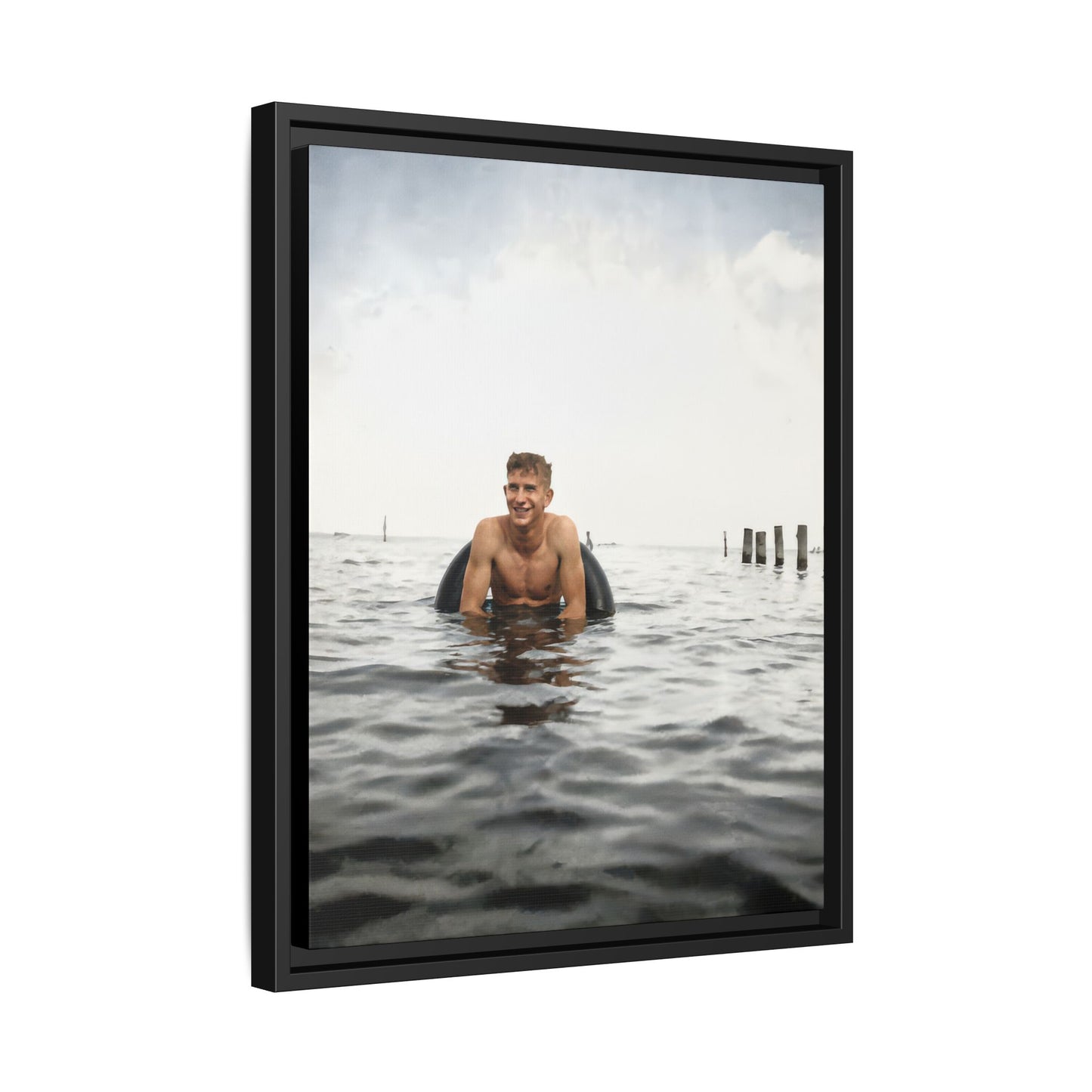 nager 034 | Framed Vintage Photo - Matte Canvas