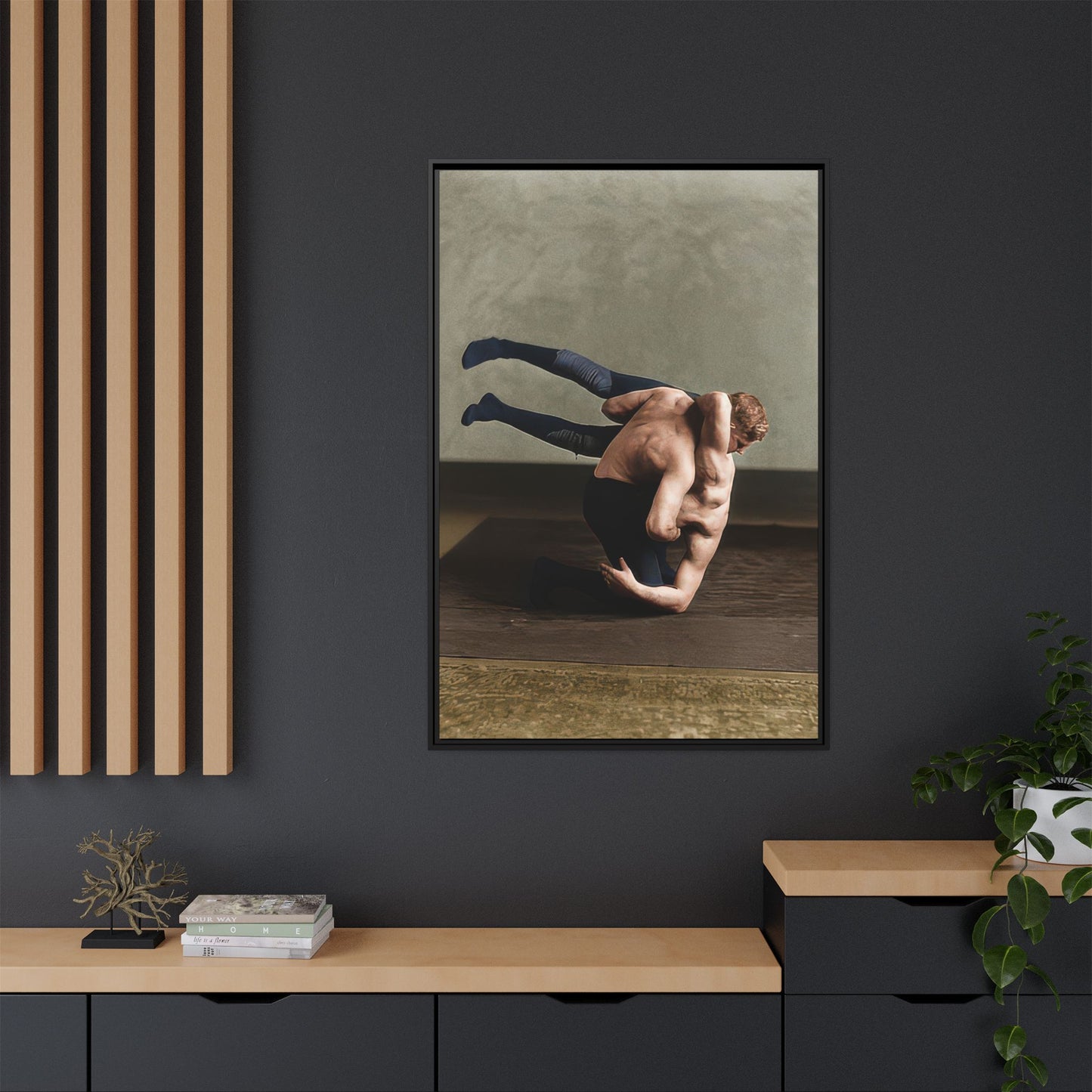 athlétisme 026 | Framed Vintage Photo - Matte Canvas