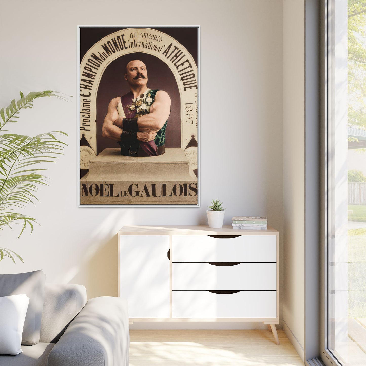 athlétisme 045 | Framed Vintage Photo - Matte Canvas