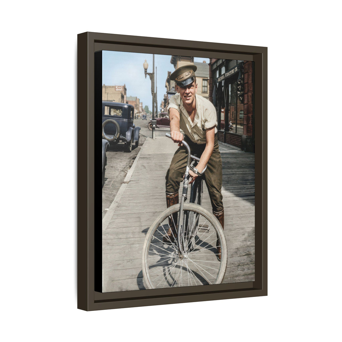 celibataire 007 | Framed Vintage Photo - Matte Canvas