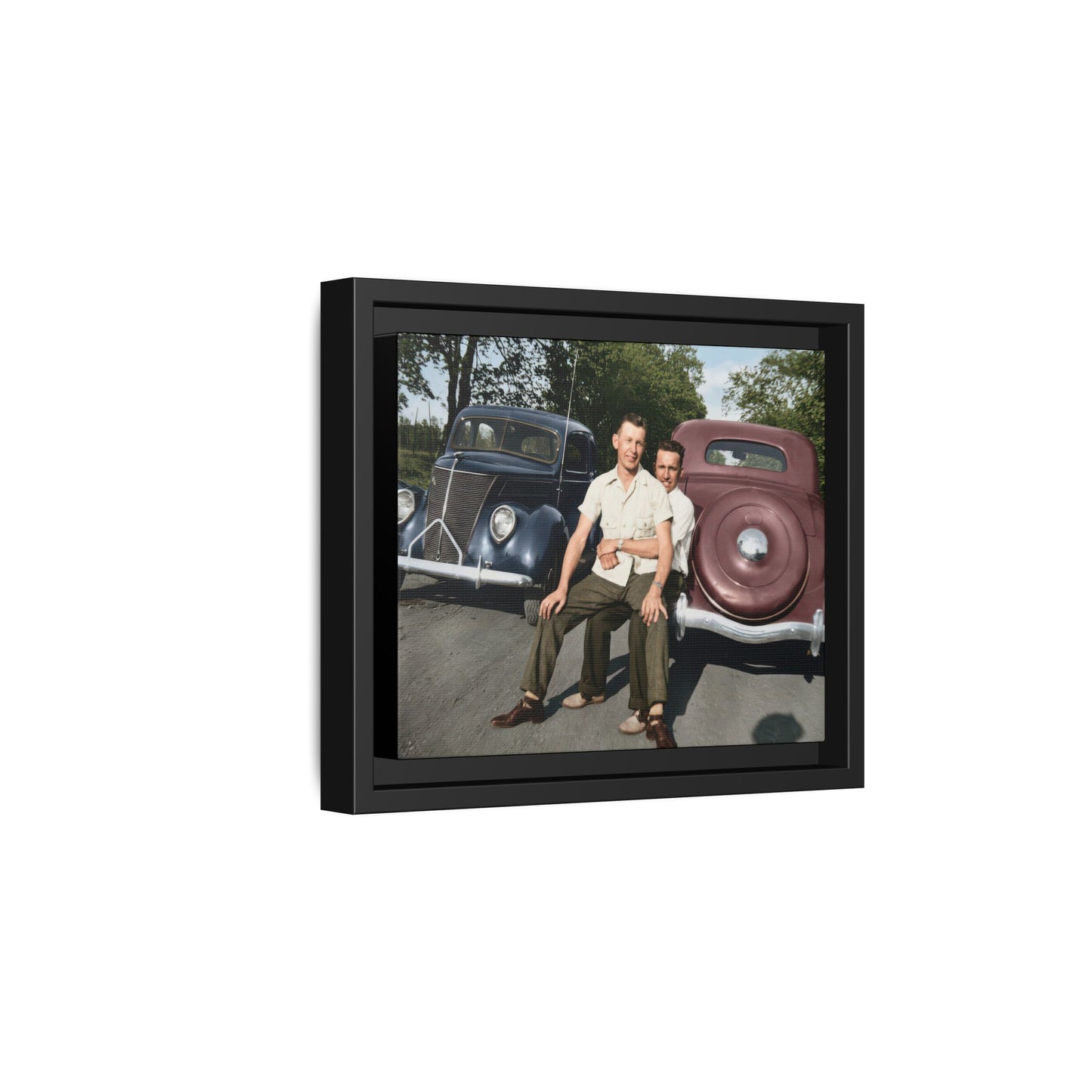 paire 145 | Framed Vintage Photo - Matte Canvas