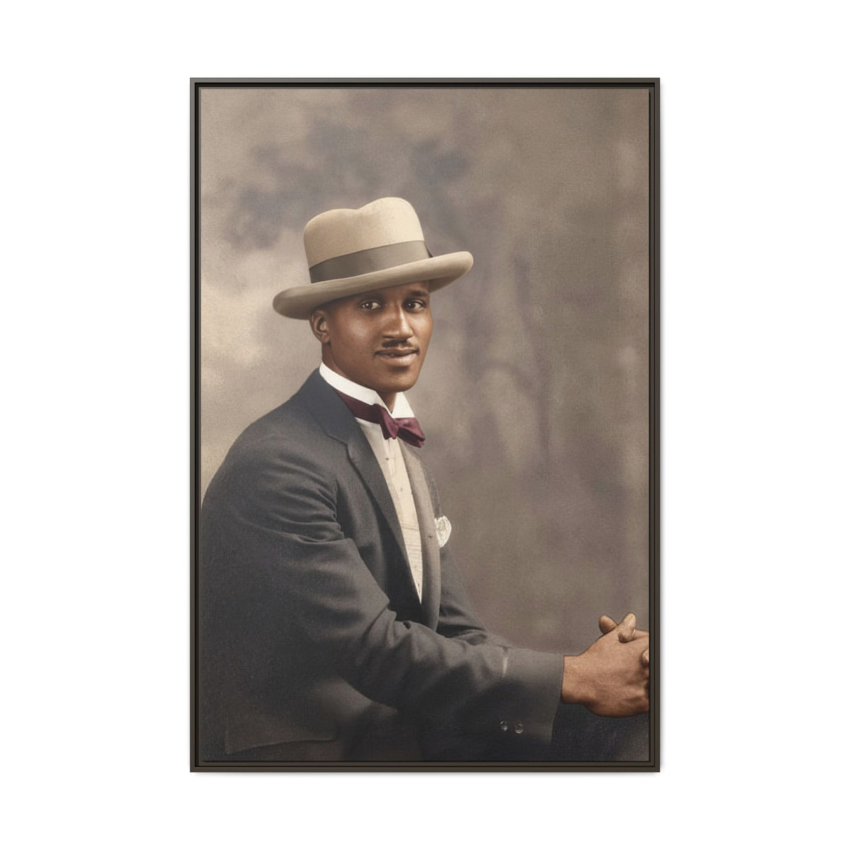 celibataire 004 | Framed Vintage Photo - Matte Canvas