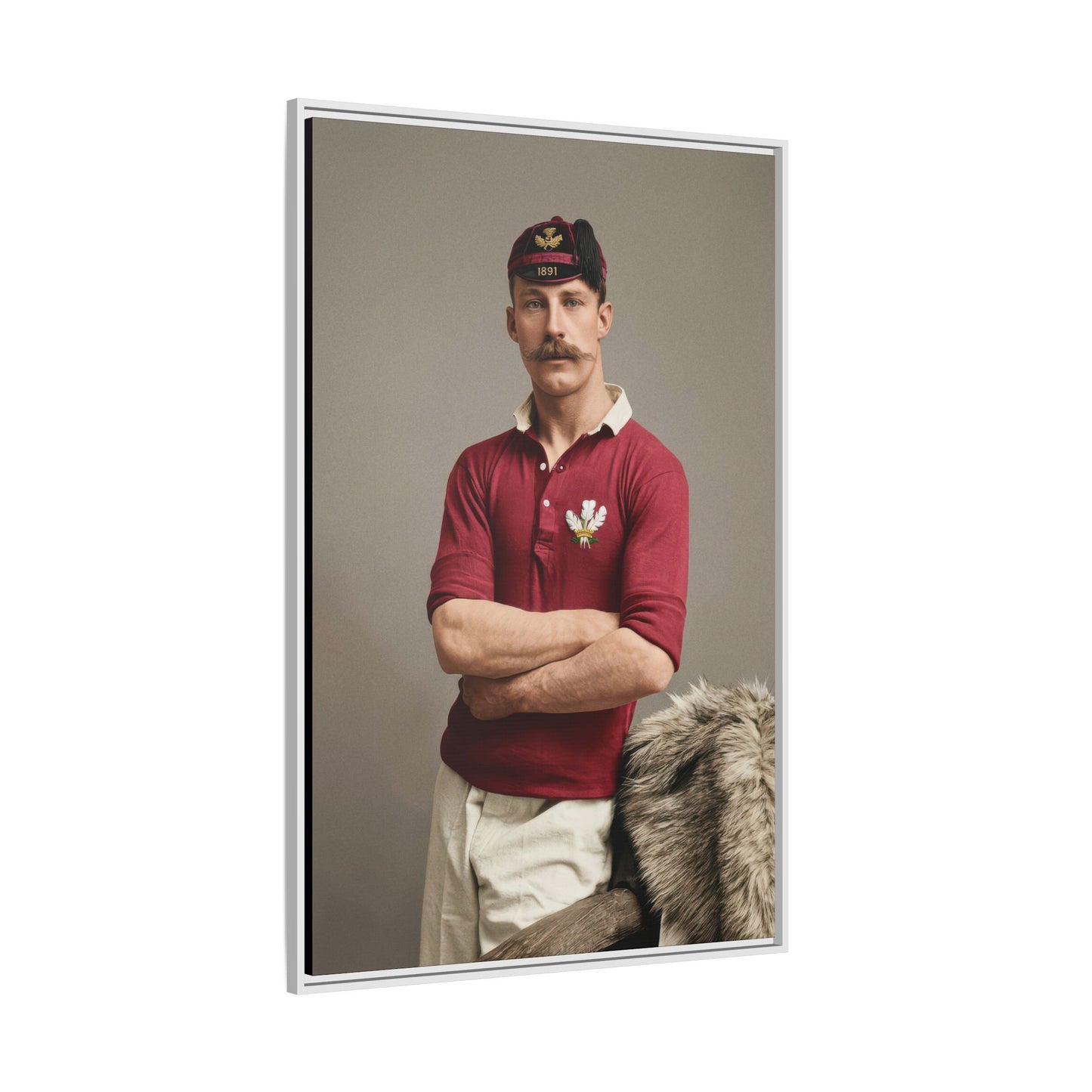 athlétisme 021 | Framed Vintage Photo - Matte Canvas