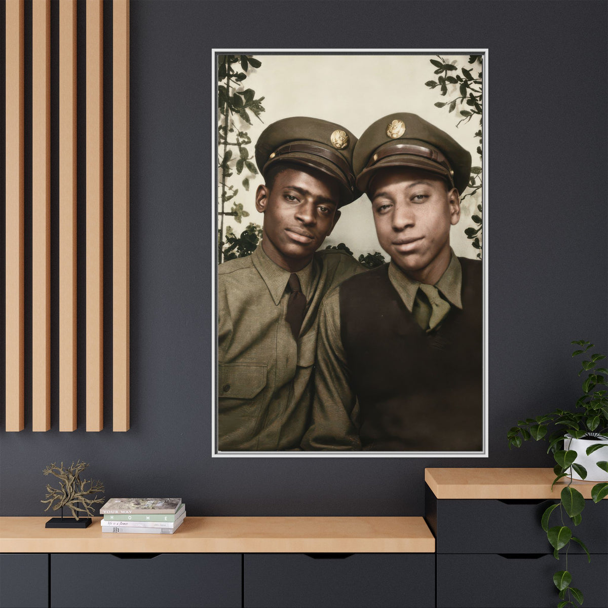 paire 152 | Framed Vintage Photo - Matte Canvas