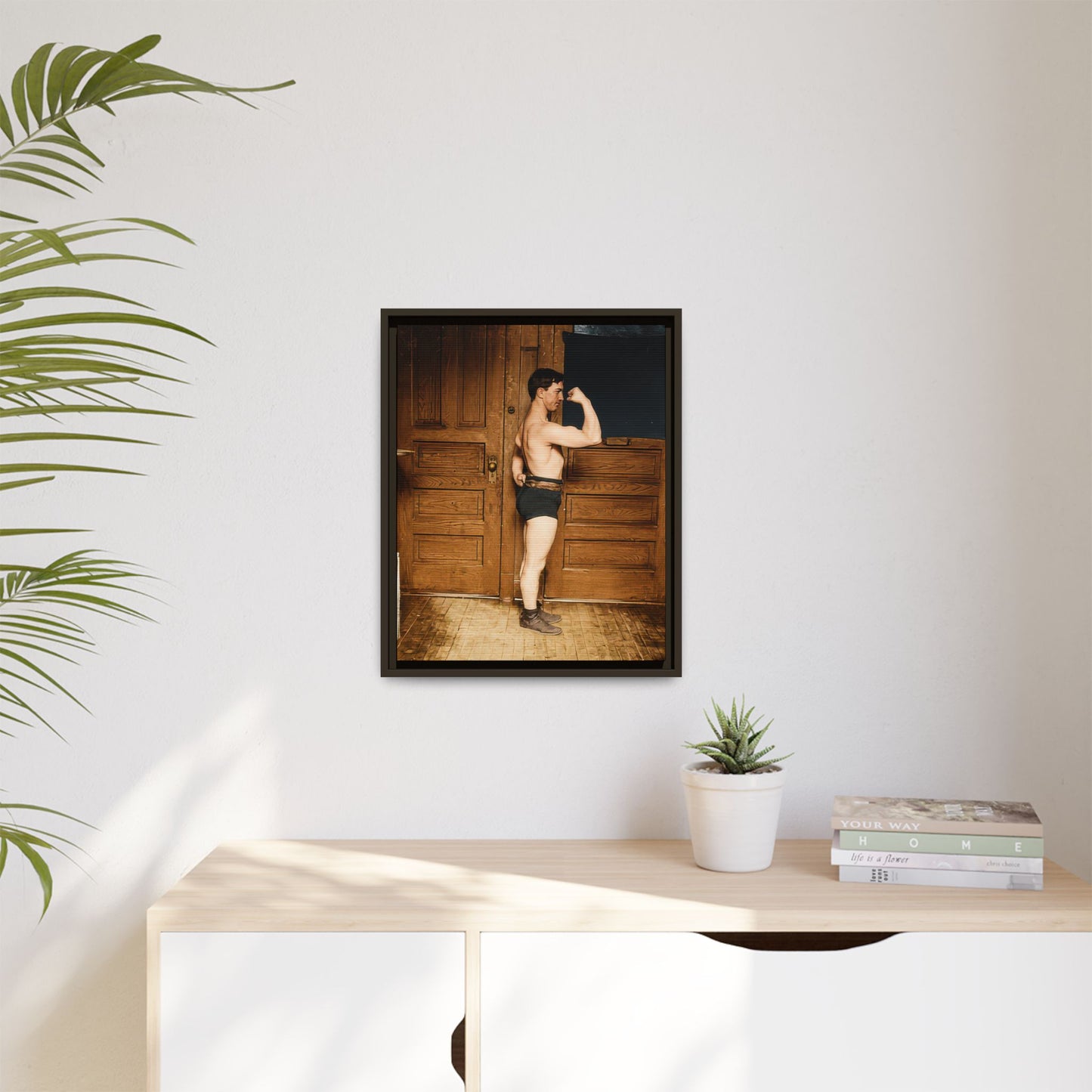 athlétisme 023 | Framed Vintage Photo - Matte Canvas