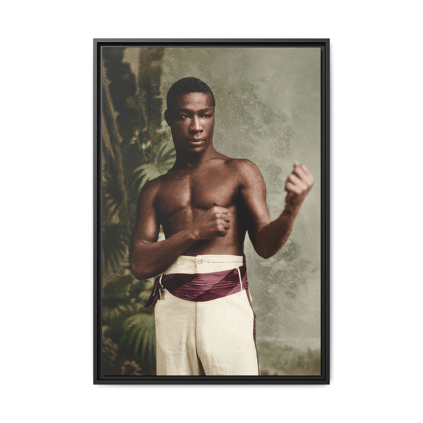 athlétisme 030 | Framed Vintage Photo - Matte Canvas