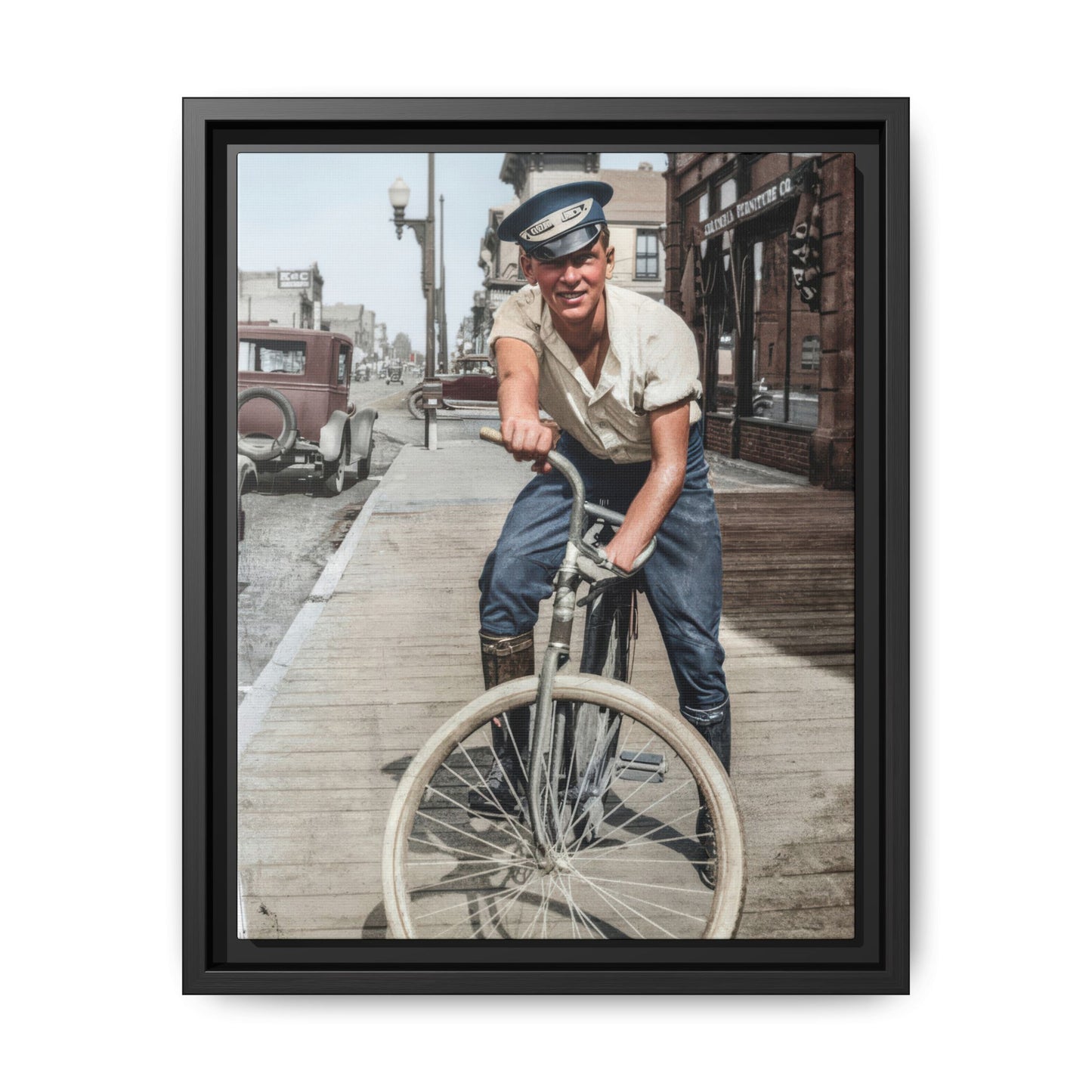 celibataire 007 | Framed Vintage Photo - Matte Canvas