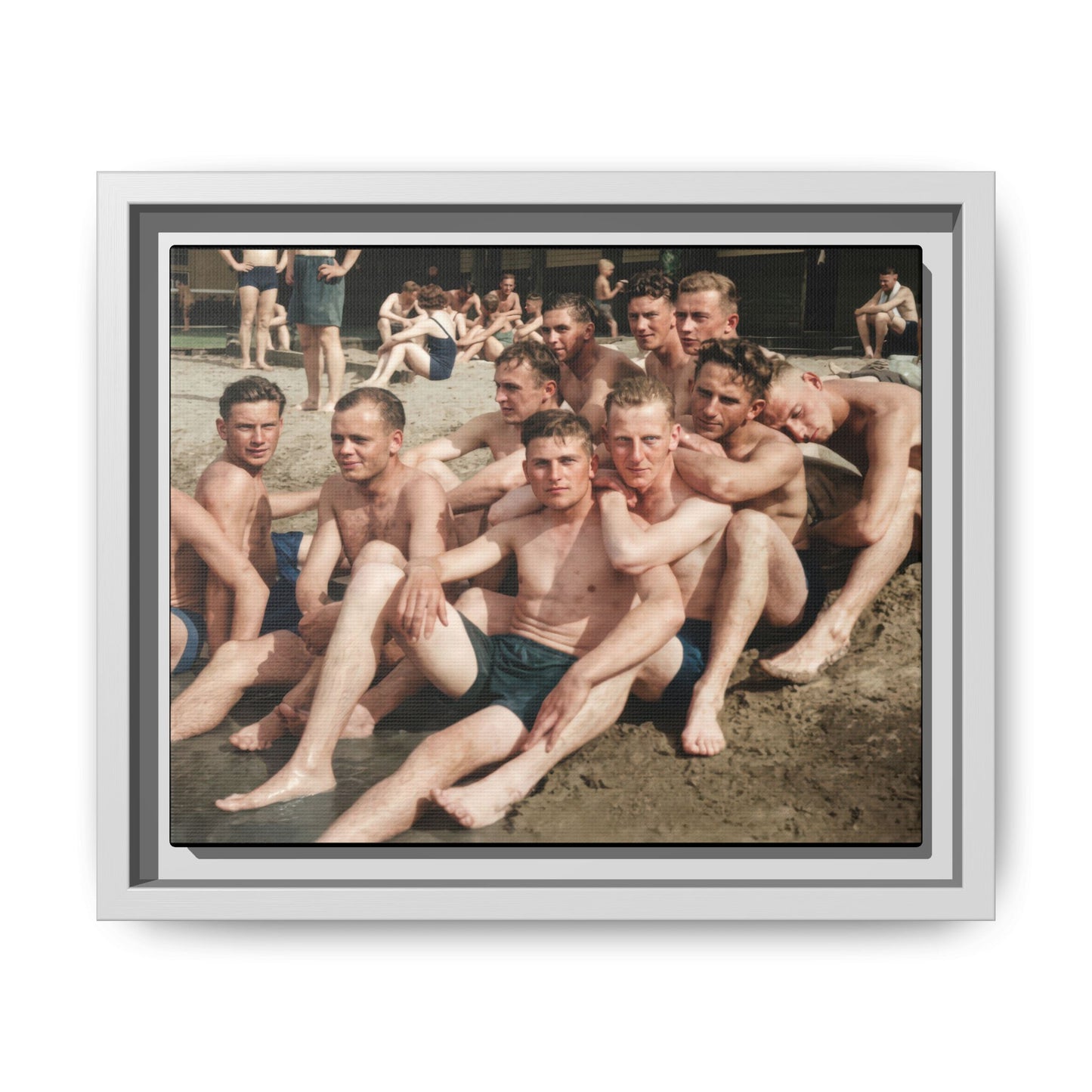nager 012 | Framed Vintage Photo - Matte Canvas
