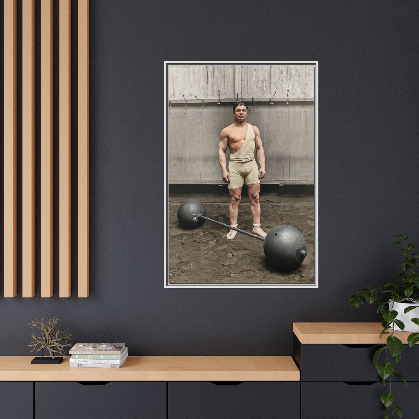 athlétisme 050 | Framed Vintage Photo - Matte Canvas