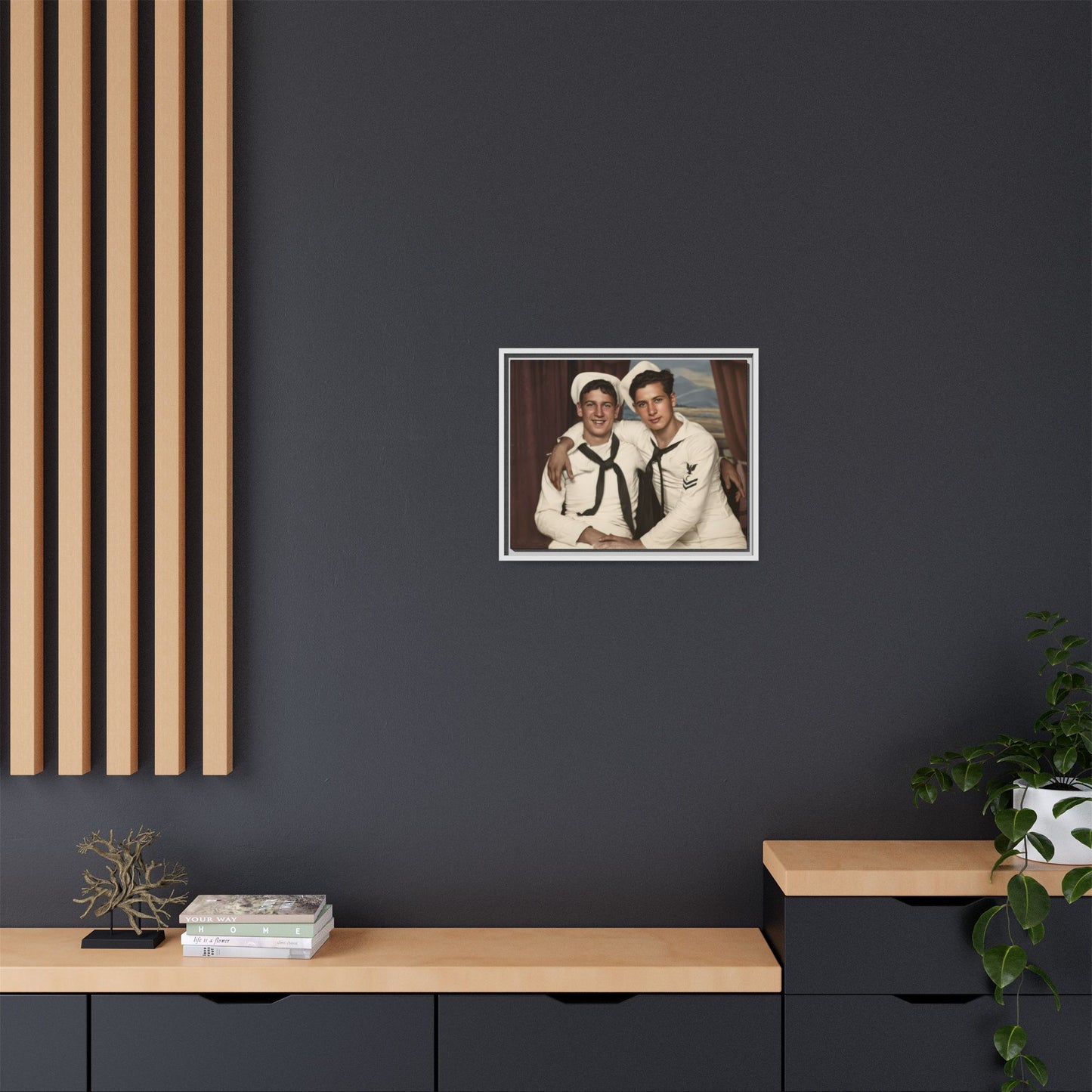paire 050 | Framed Vintage Photo - Matte Canvas