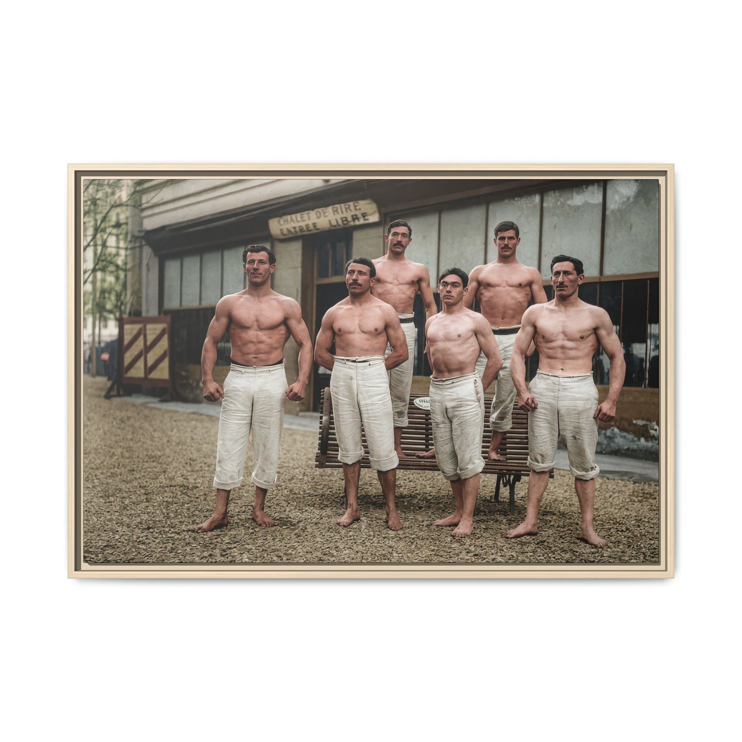 athlétisme 044| Framed Vintage Photo - Matte Canvas