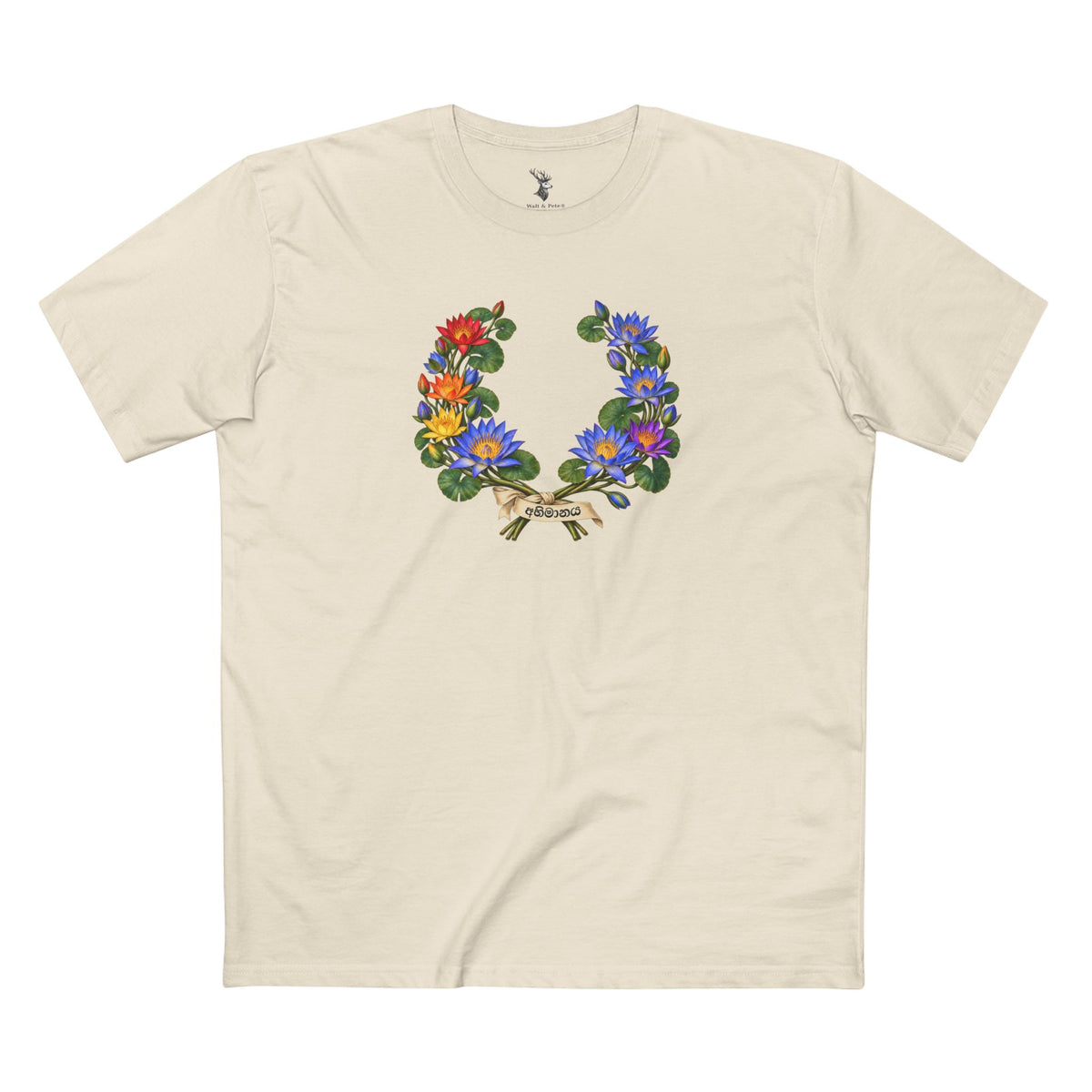 Sri Lankan Blue Water Lily Pride T-Shirt — Renewal |  Laurel Wreath Tee