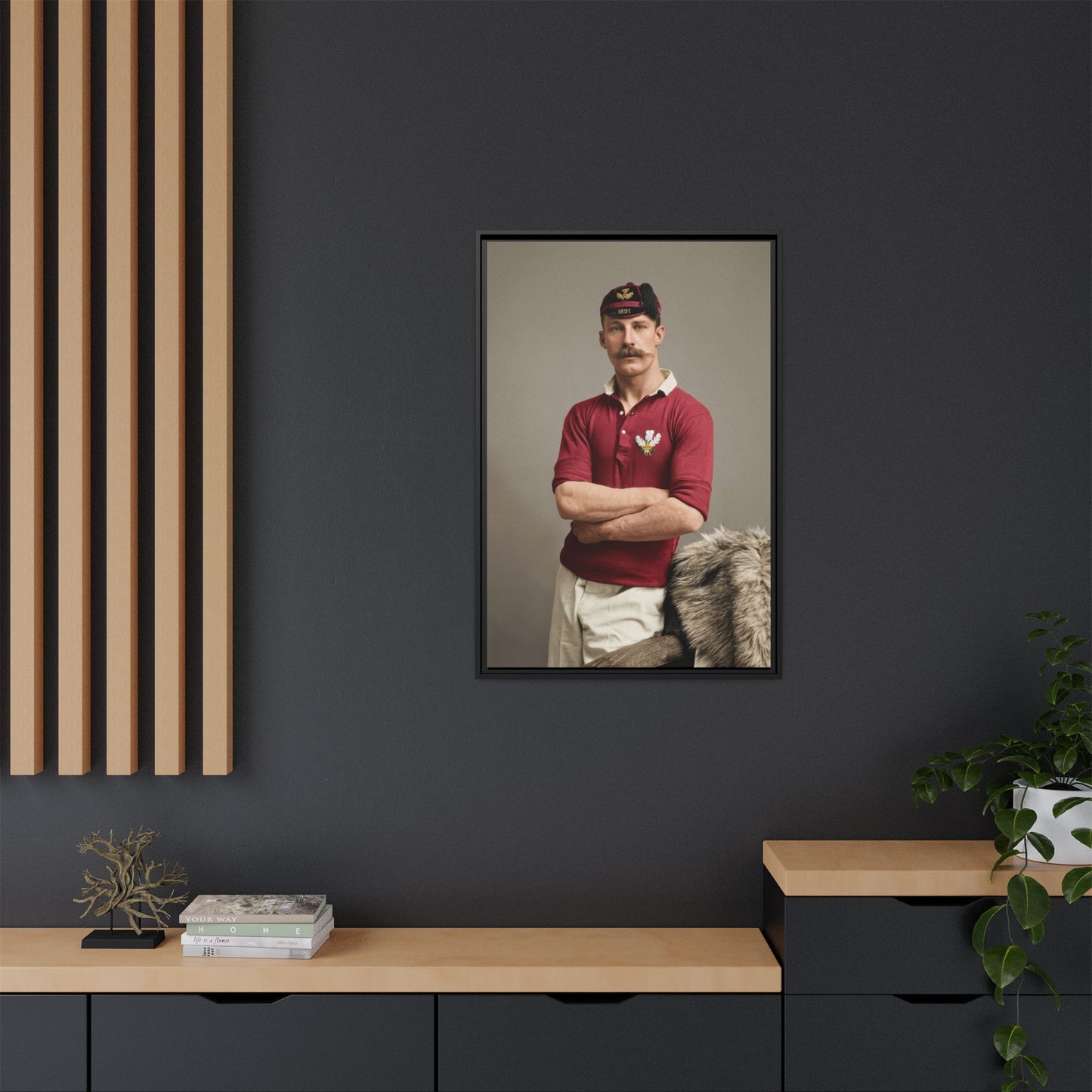 athlétisme 021 | Framed Vintage Photo - Matte Canvas